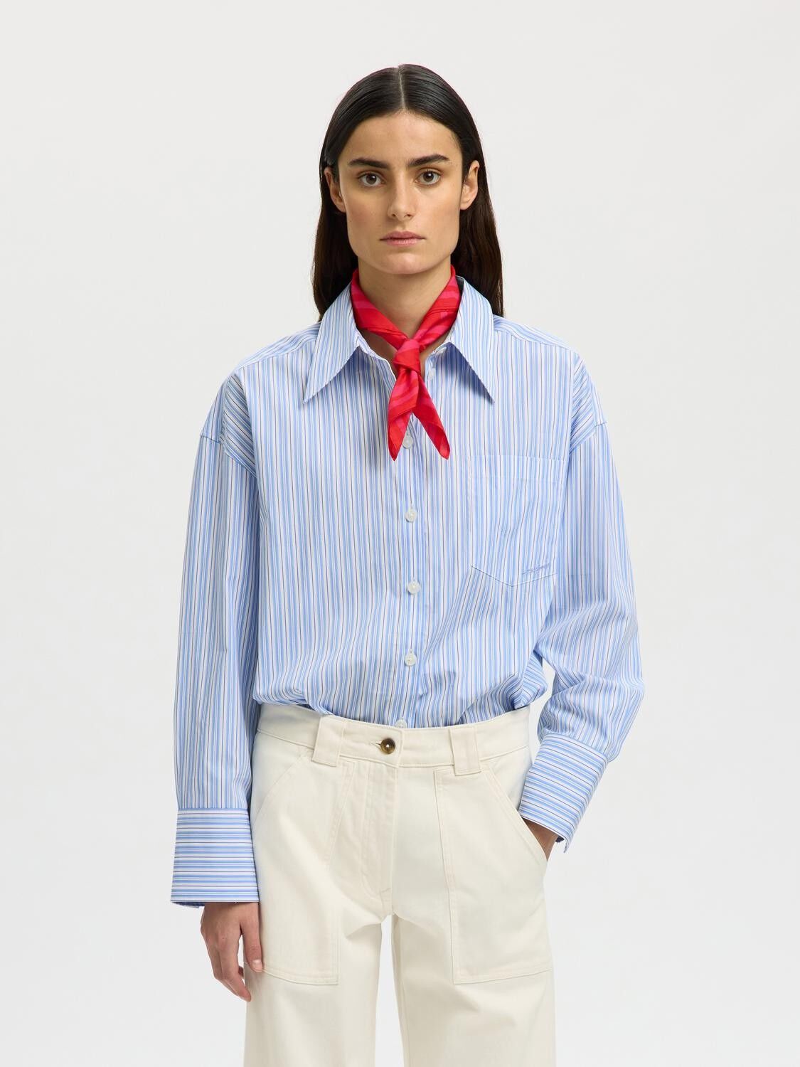 SLFHOTEL AMOUR OVERSIZE LS SHIRT B