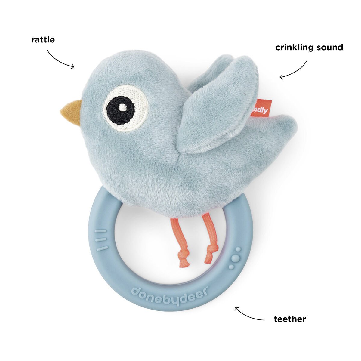 Sanserangle m/bidering Birdee Bl&aring;