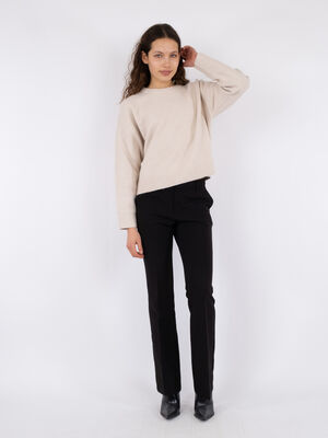 Detri Solid Knit Blouse