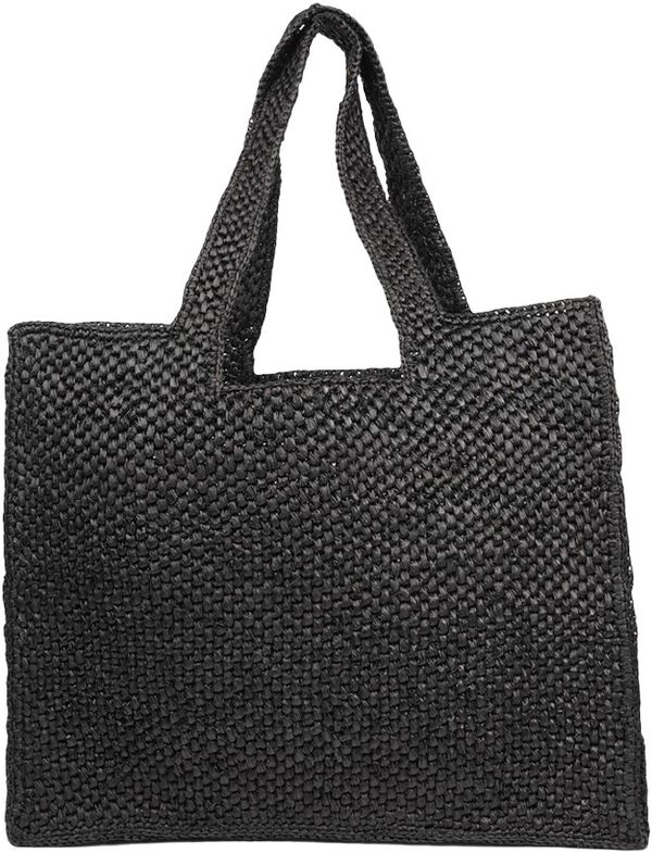 Rivabella - Large - Woven Handbag With Leather Handle