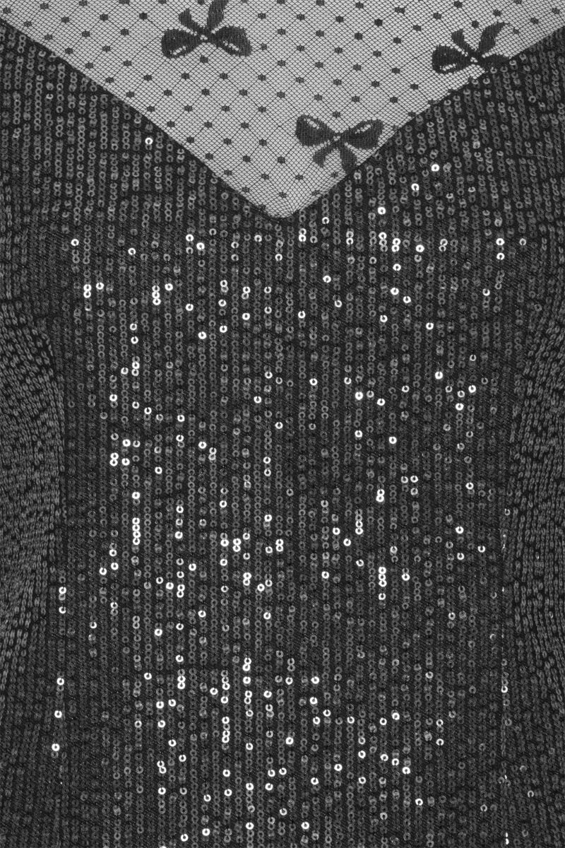 Twill Sequin Mini Dress