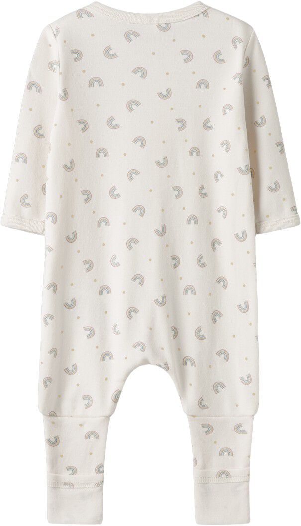 NBFNIGHTSUIT 2P ZIP FF JET RAINBOW