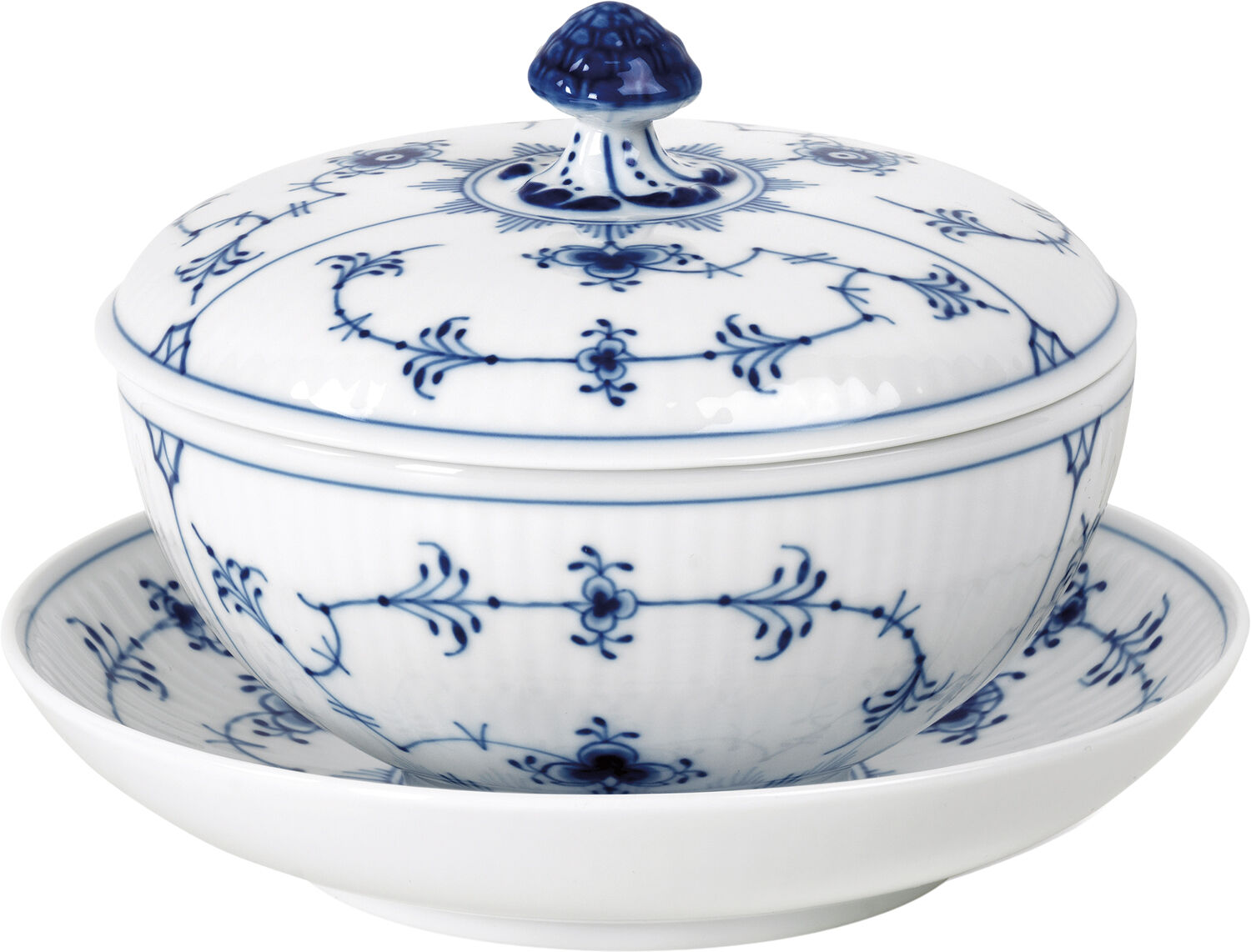 MUSSELMALET RIFLET SK&Aring;L MED L&Aring;G OG UNDERKOP 38 CL