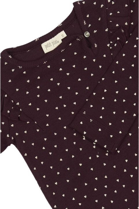 Body L/S Frill Modal heart