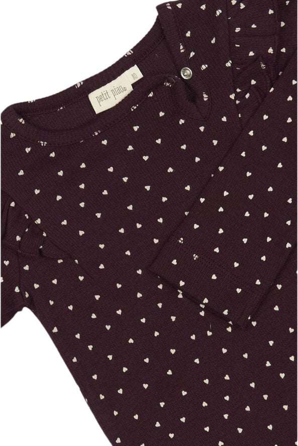 Body L/S Frill Modal heart