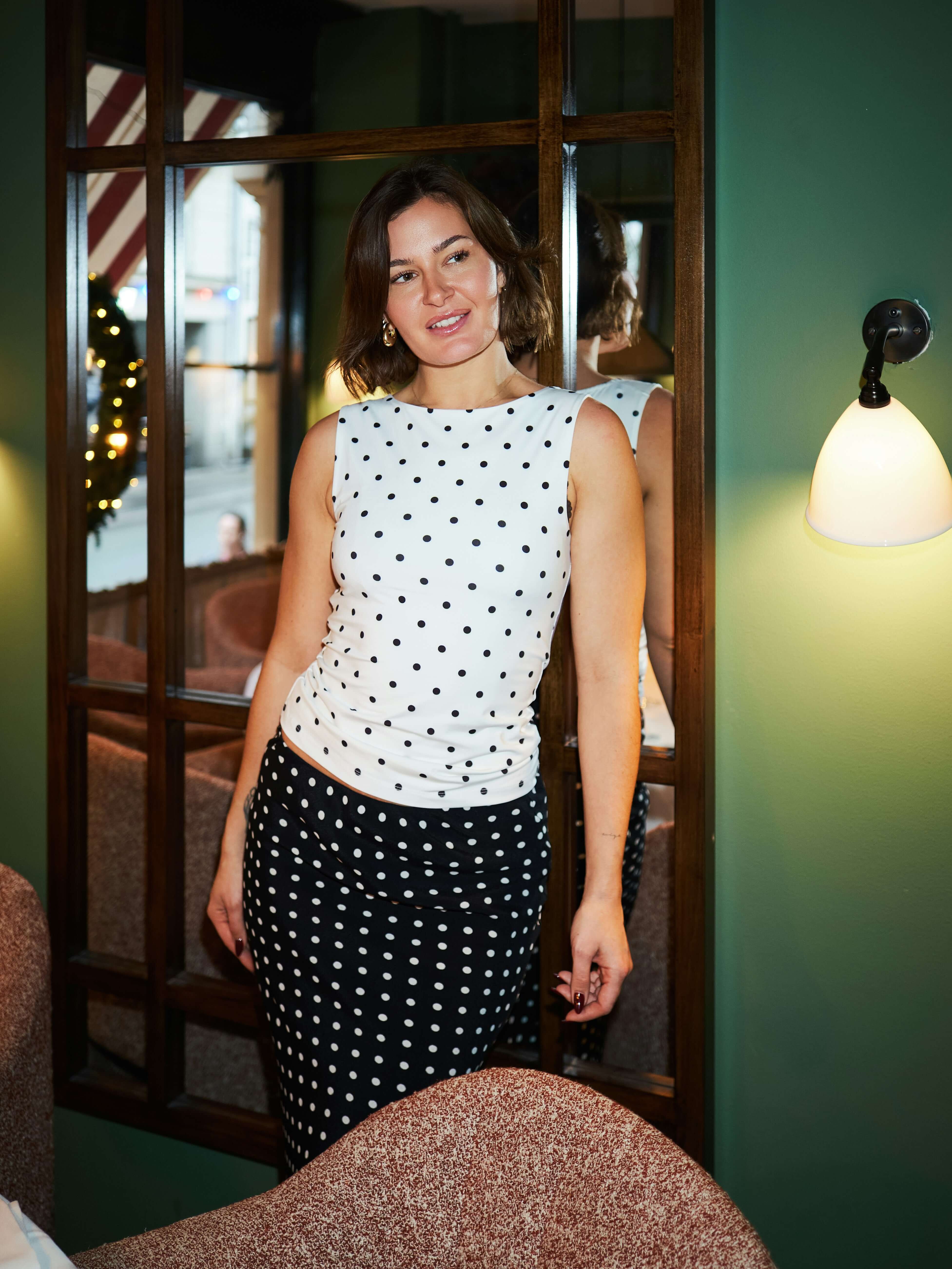 Ditty Jersey Dot Top