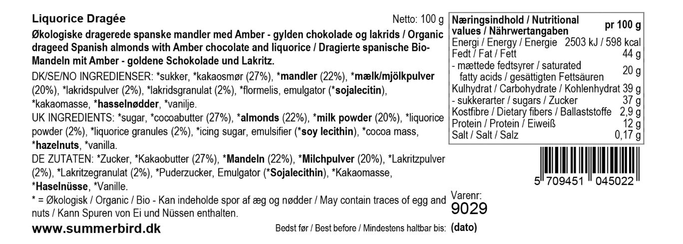 Liquorice Drag&eacute;e