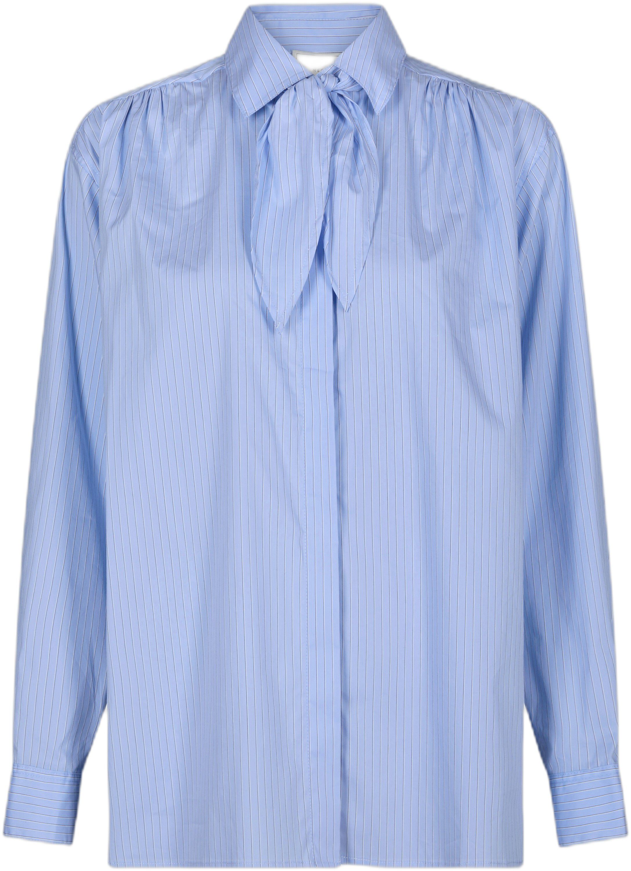 Rochelle Scarf Fine Stripe Shirt