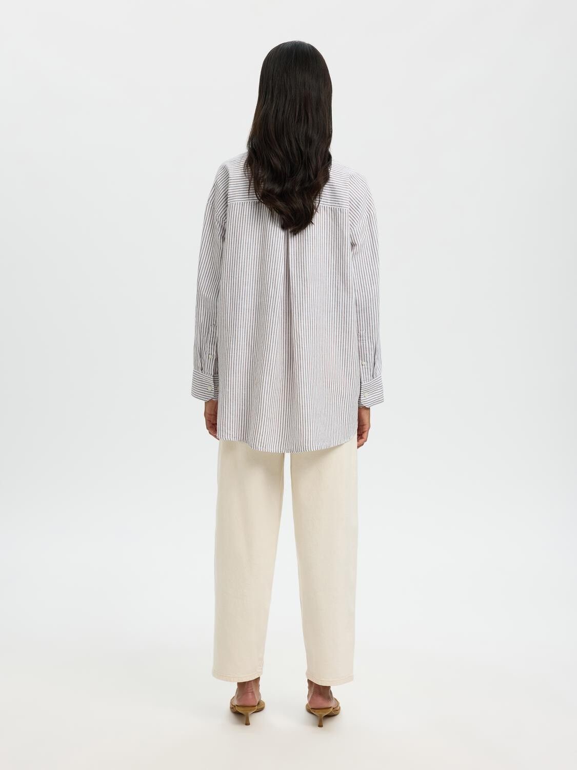 SLFCLEO OVERSIZE LINEN BLEND SHIRT