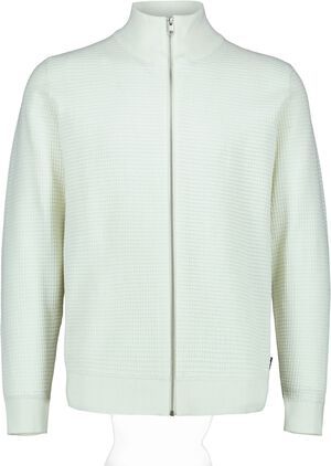 Knitted zip cardigan