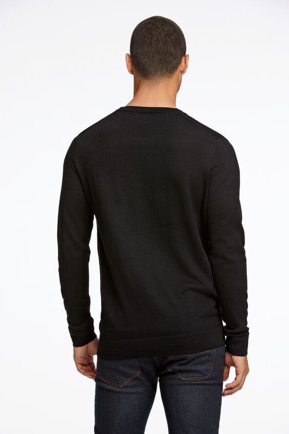 Merino strik med rund hals