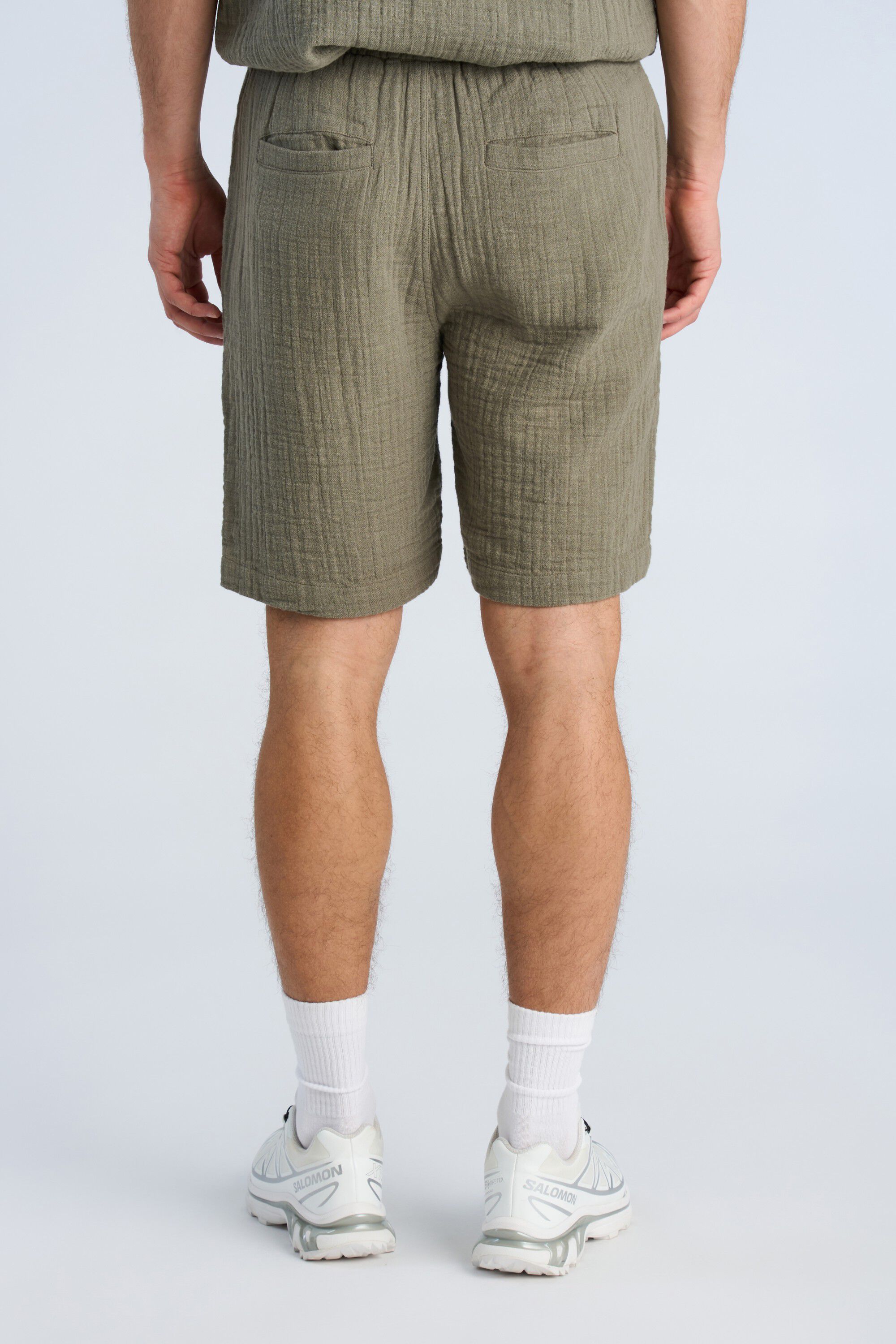Cotton muslin shorts