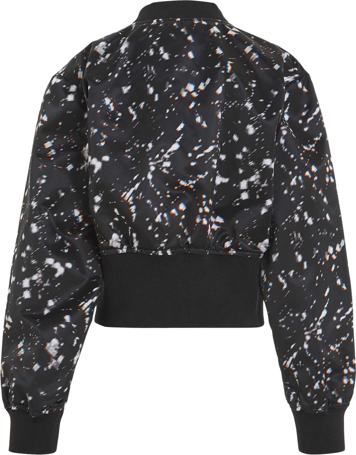 CRYSTAL AOP SATIN BOMBER