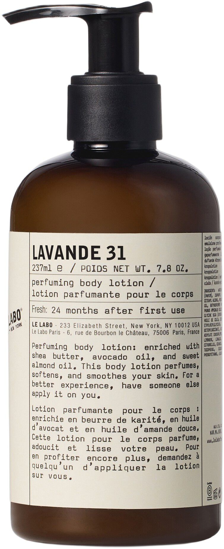 LAVANDE 31 BODY LOTION