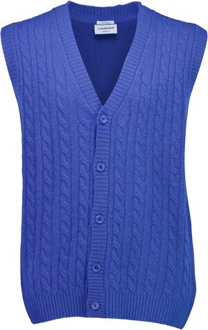 Lambswool button slipover