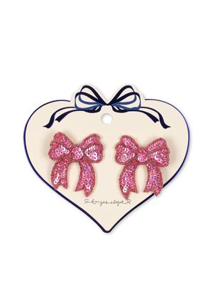 2 PACK SEQUIN BOW HAIR CLIP