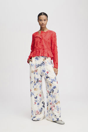 FRIDOLINE Embroidered Organic Cotton Blouse