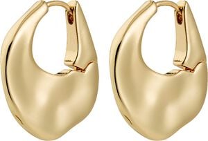 SENSE hoop øreringe guldbelagt