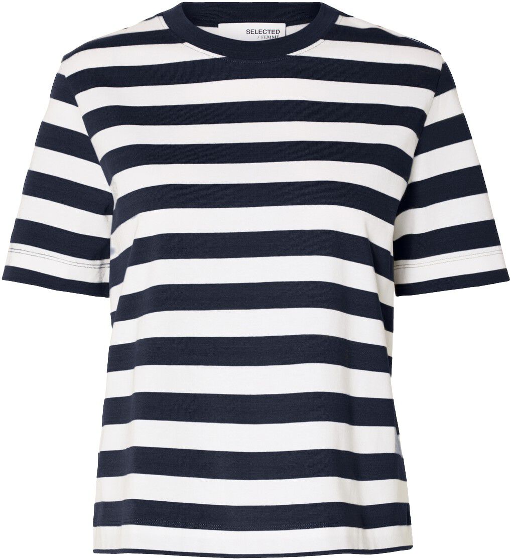 SLWESSENTIAL SS STRIPED BOXY TEE NO