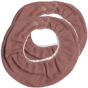 Ruffle Bib - Clay - 2 pack