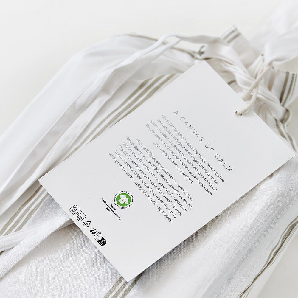 &Oslash;kologisk senges&aelig;t Flow beige - GOTS