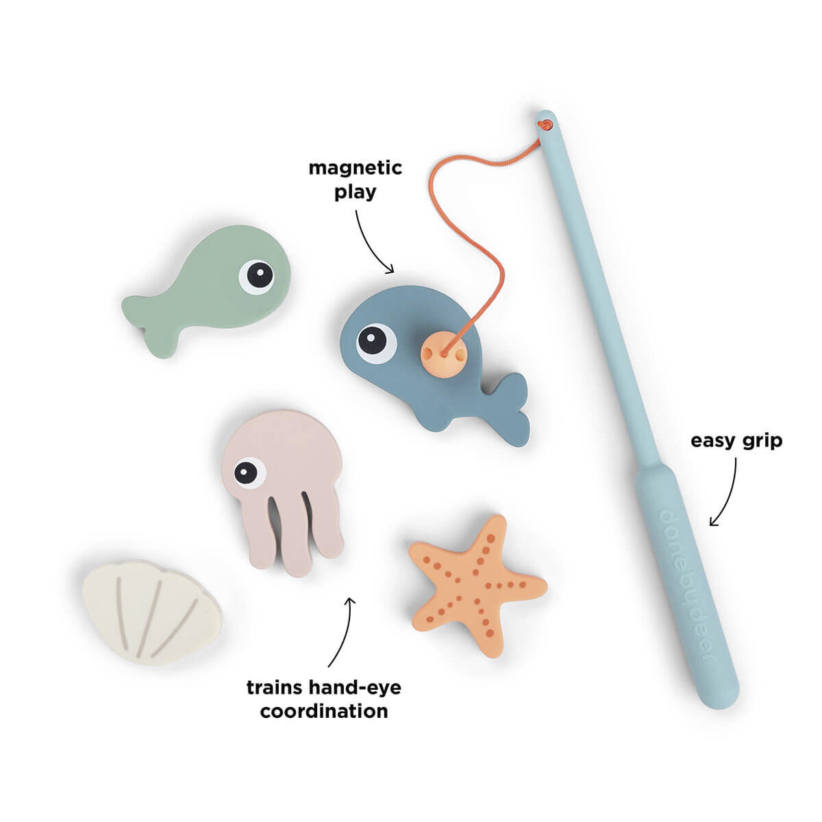 Bade- og fiskeleget&oslash;j Sea friends Farvemix