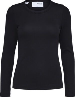 SLFDIANNA LS O-NECK TOP NOOS
