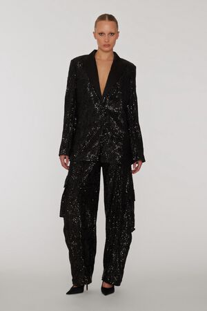 Sequins Cargo Pants