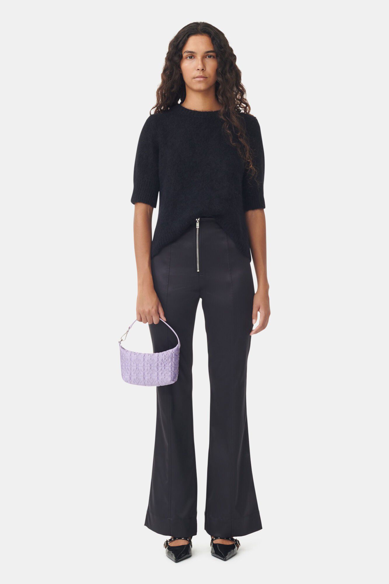 Double Satin Flared Pants