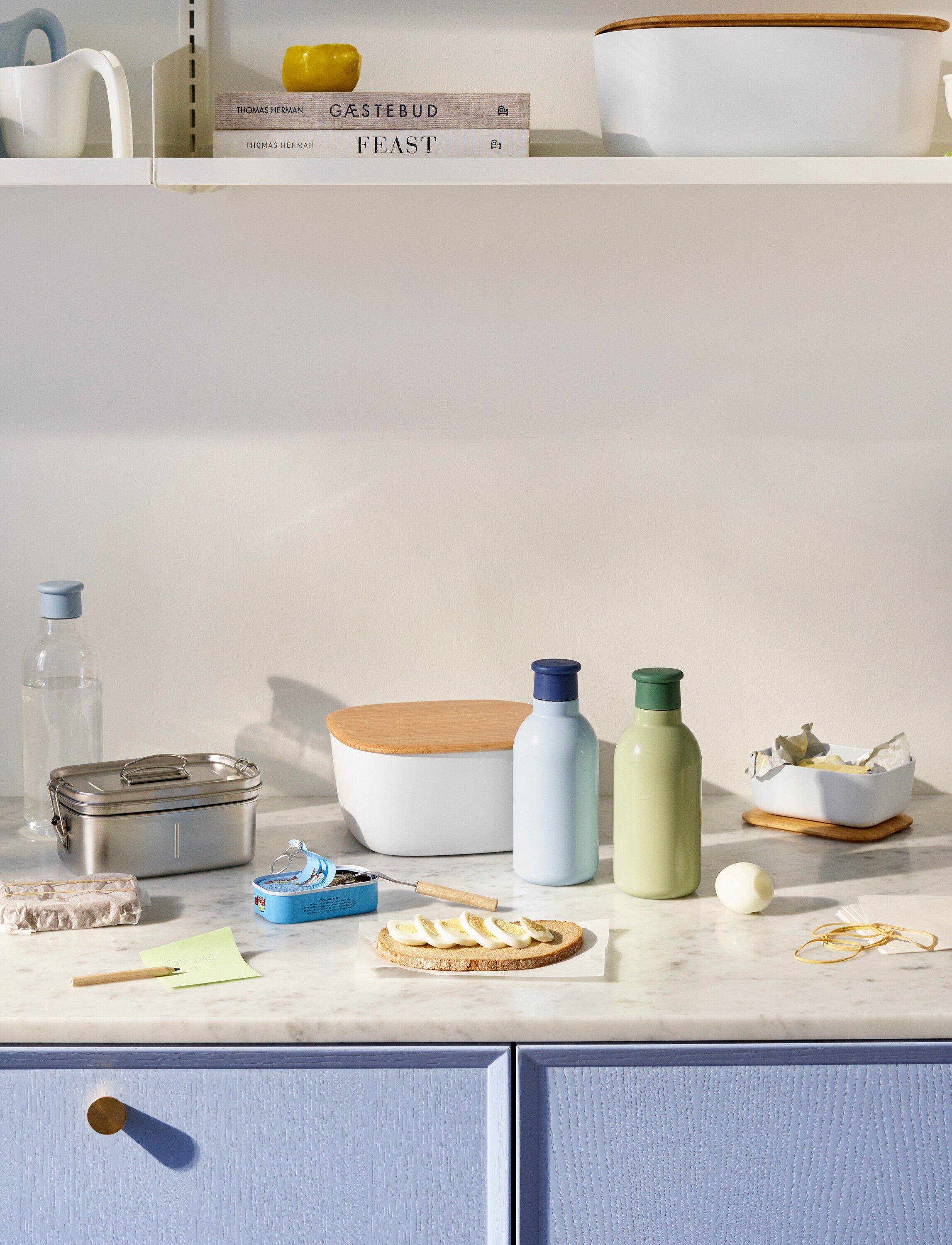 BOX-IT br&oslash;dkasse L 23 cm white