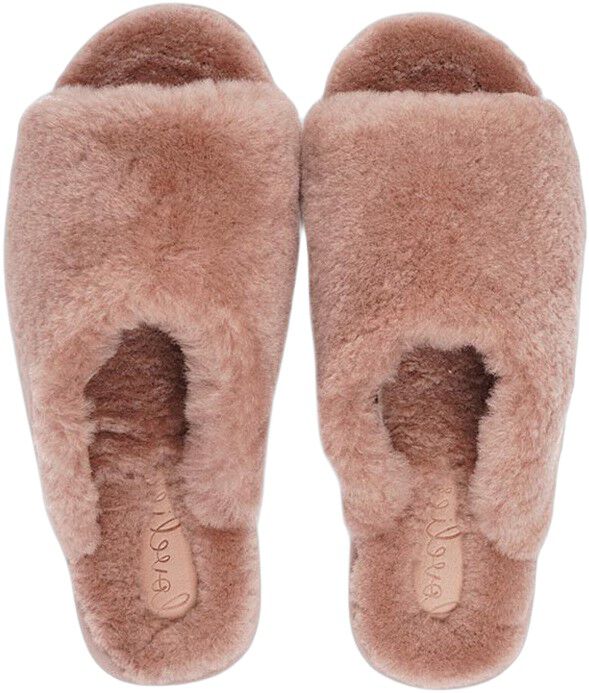 KVINA - OPEN SHEARLING SLIPPER