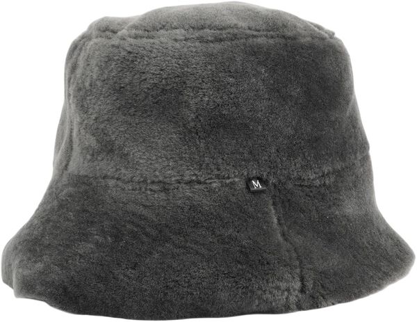 NANGA - DOUBLE FACE SHEARLING HAT W/ LEATHER DETAILS