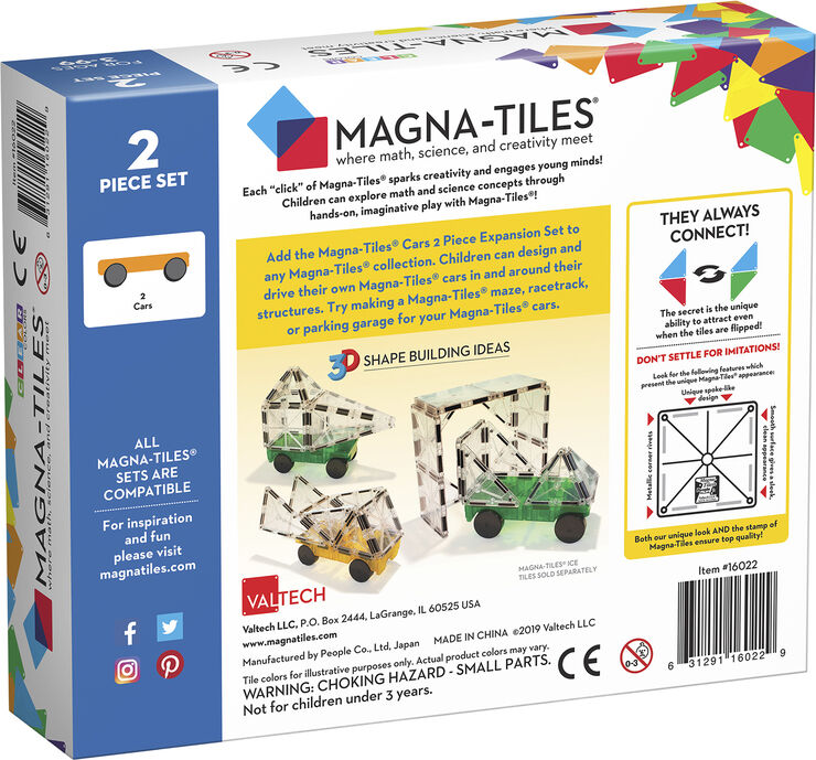 Magna-Tiles cars 2 pcs