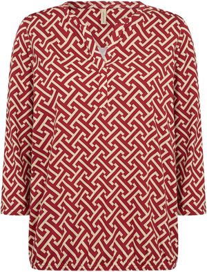 SC-FELICITY AOP 519 Bluse Rød