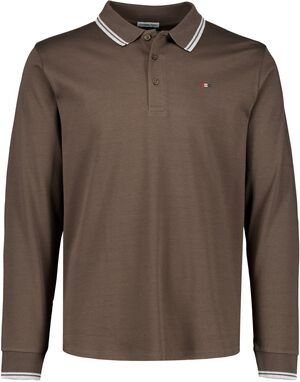 Cashmere touch polo L/S