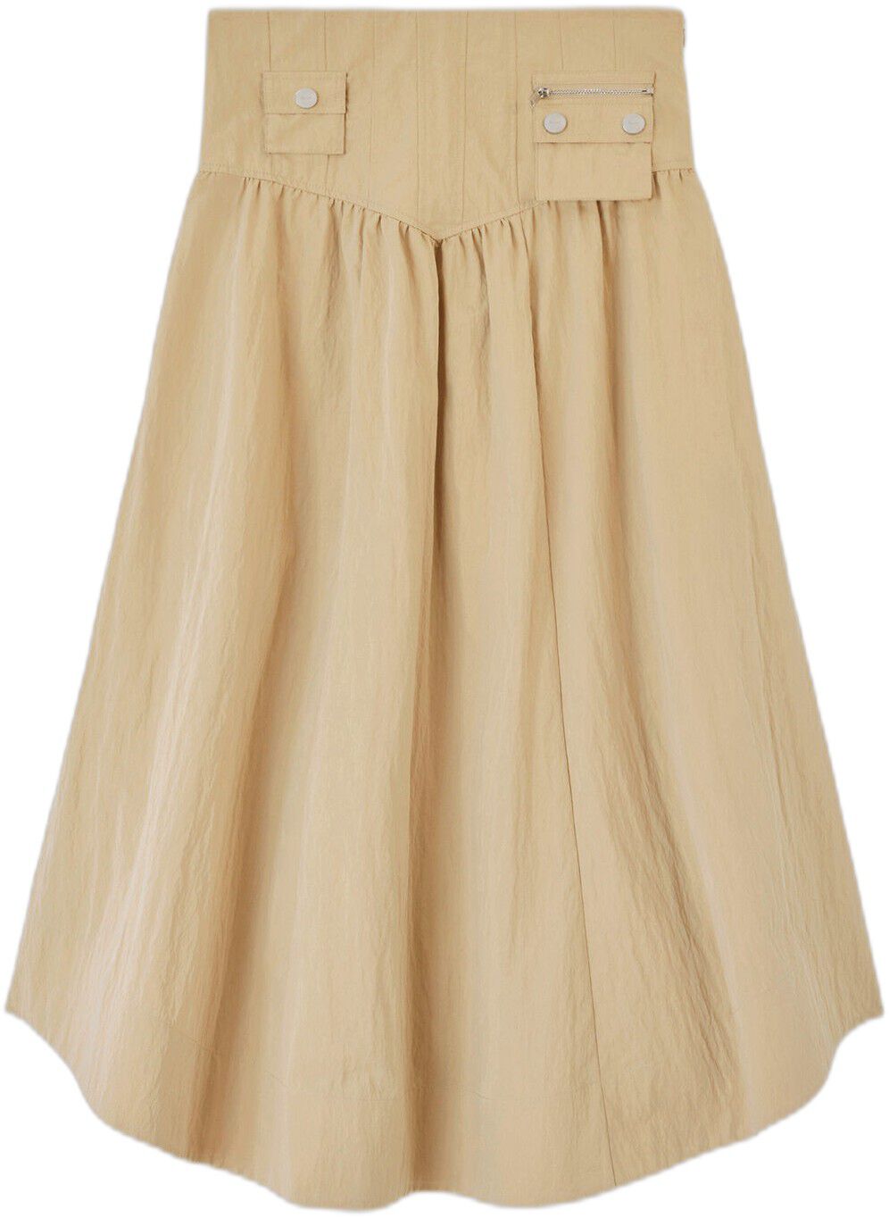 Washed Cotton Corset Skirt
