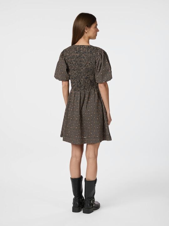 Auda Check Smock Dress