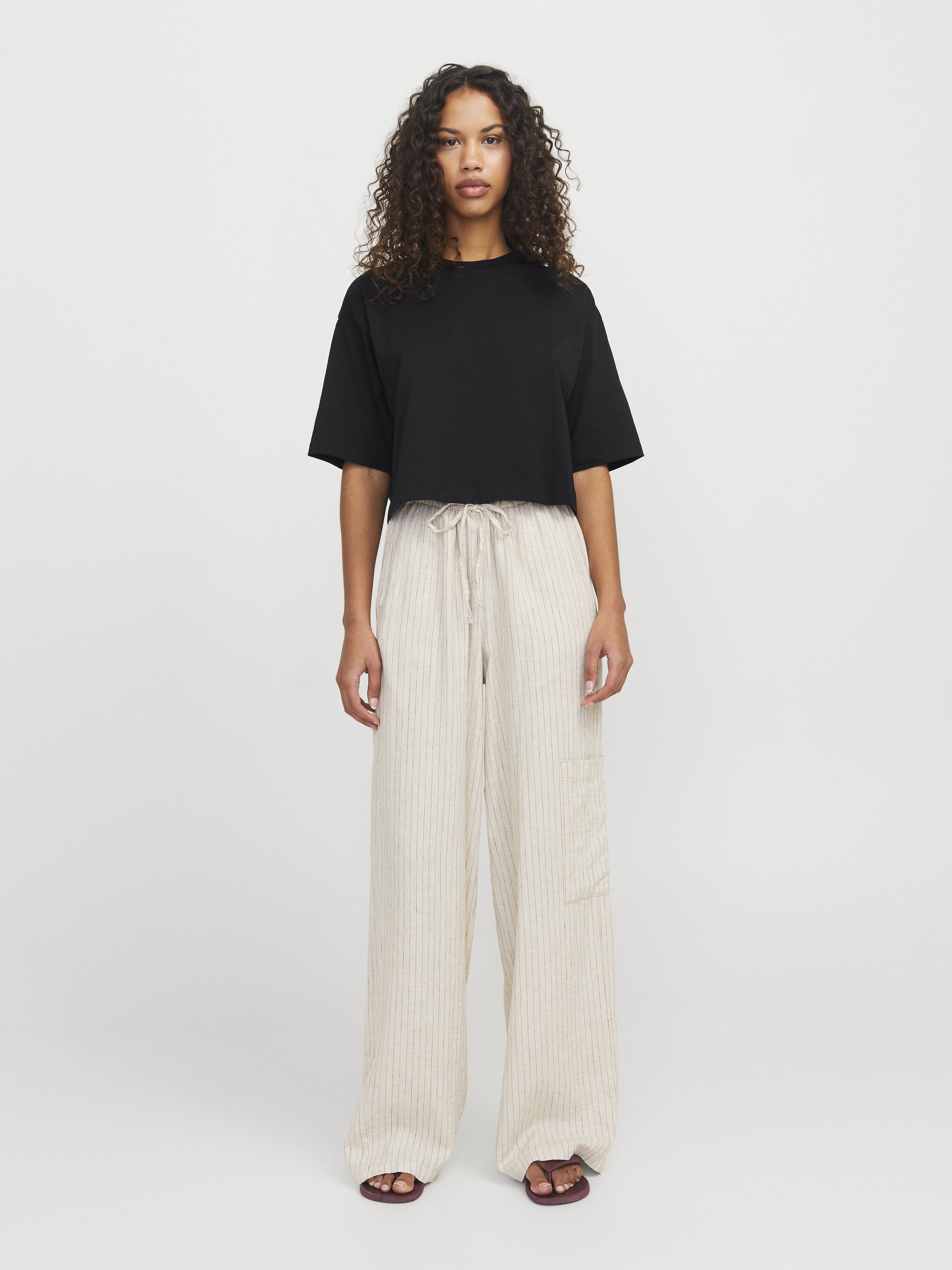 JXANDREA LOOSE SS CROPPED TEE JRS N