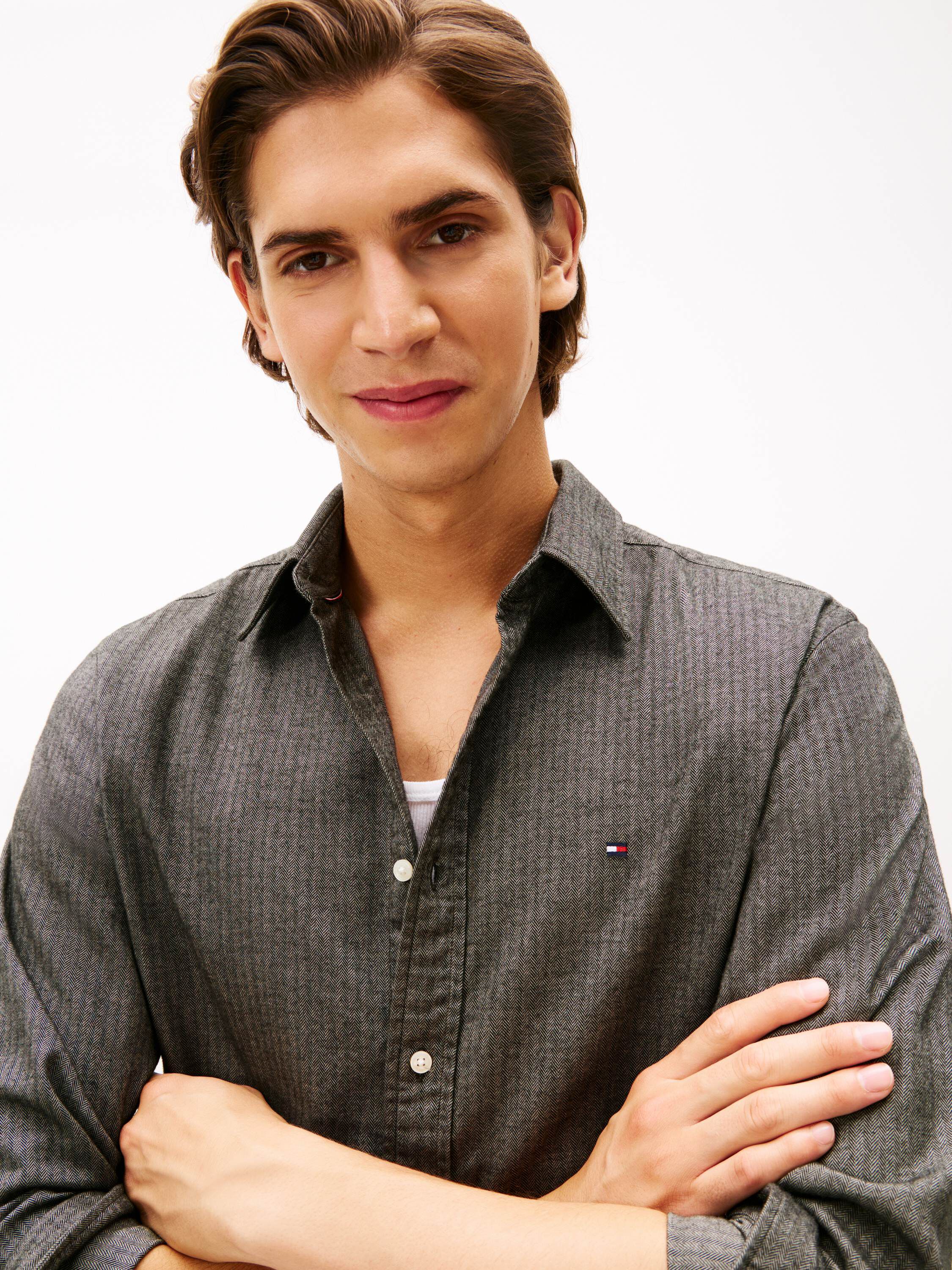 FLANNEL HERRINGBONE SHIRT