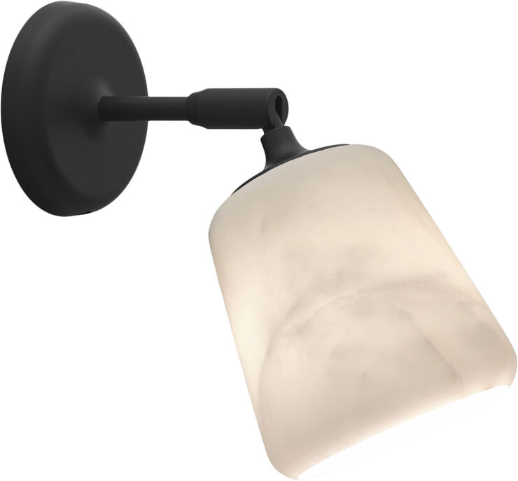 Material Wall Lamp, The Black SheepWh Marble/BL