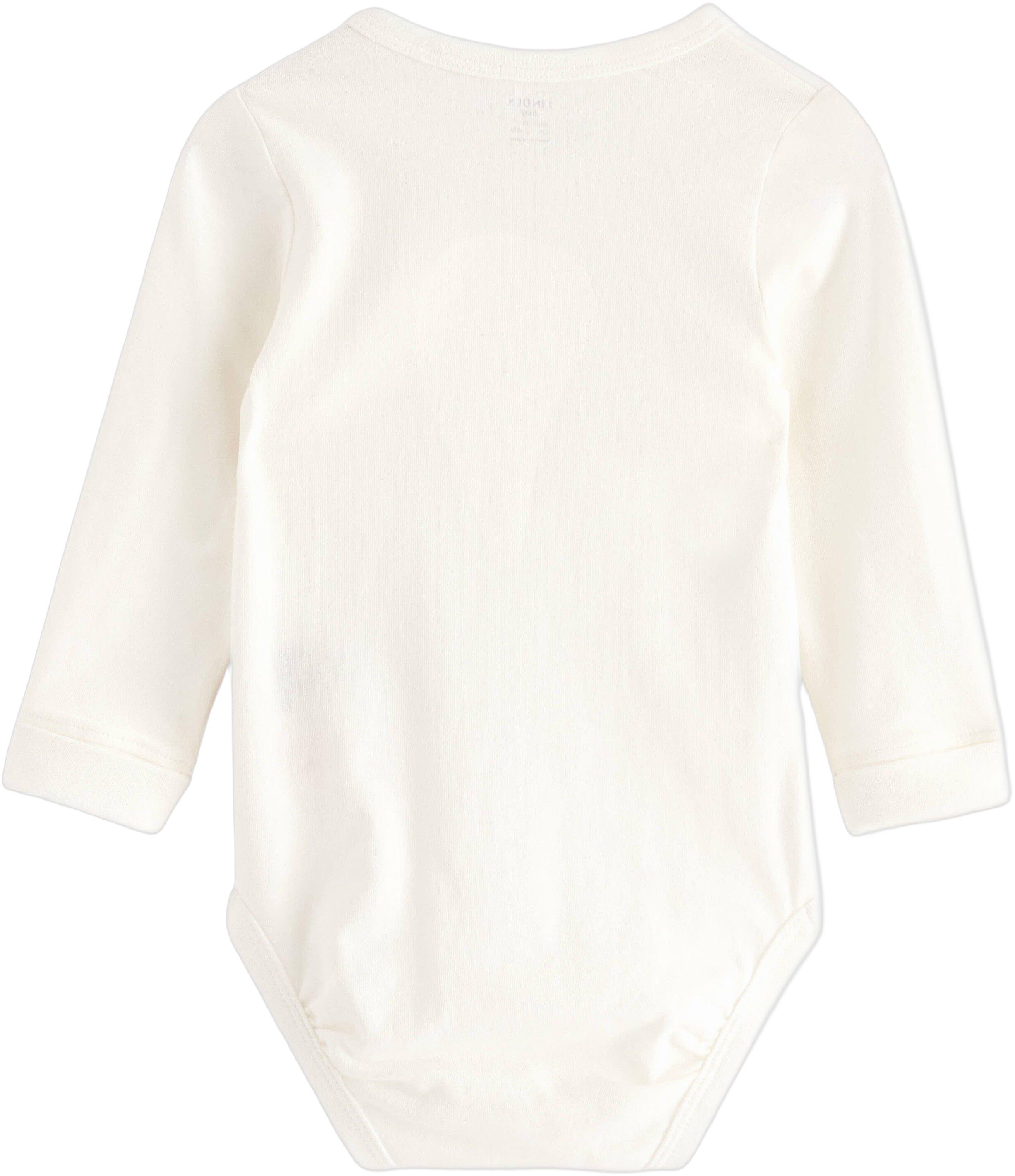 Cotton jersey baby bodysuit with lo