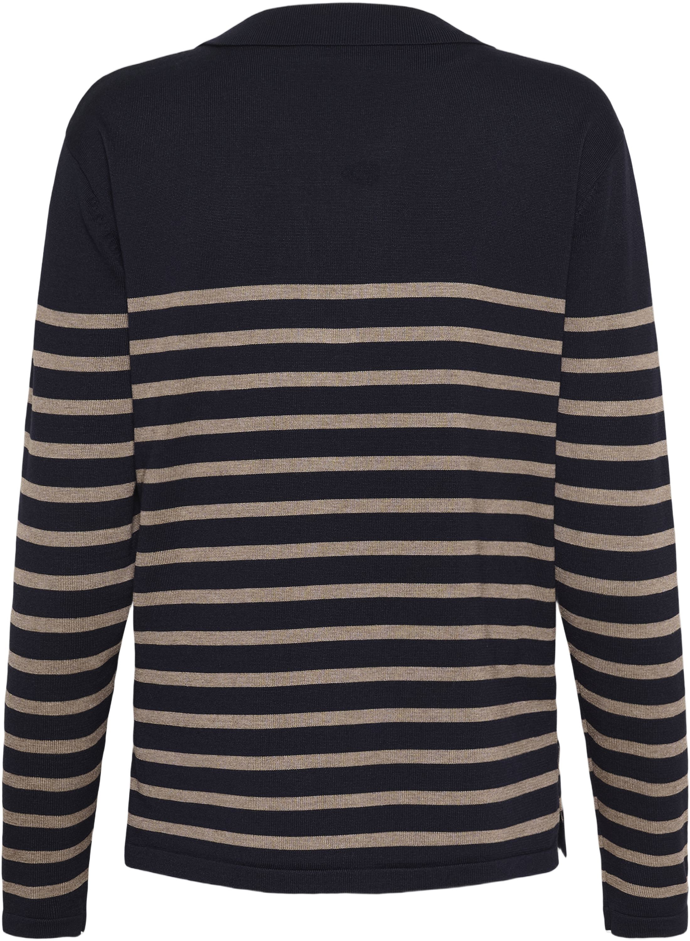 MilaSZ Striped Polo Pullover