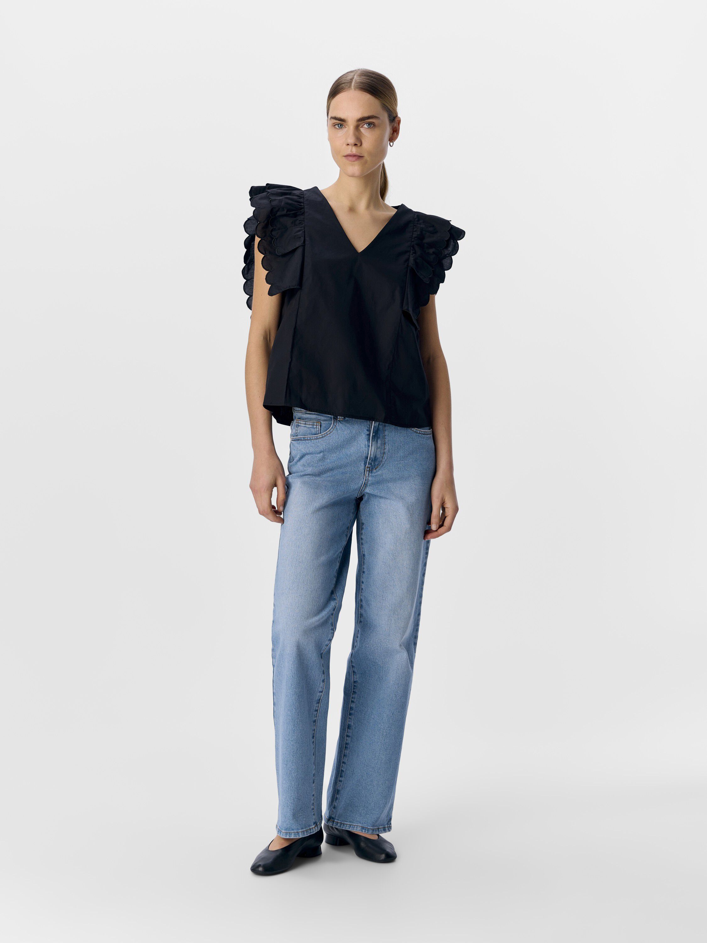 OBJHOPE PAPAYA NOUR S/S TOP E DIV