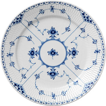 Musselmalet Halvblonde 27 cm. tallerken