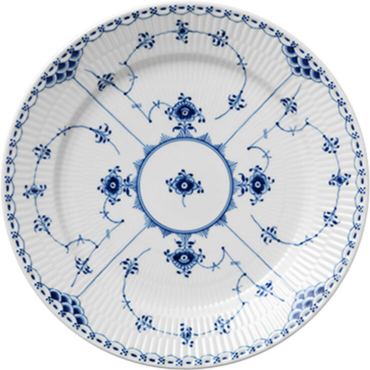 Musselmalet Halvblonde 27 cm. tallerken