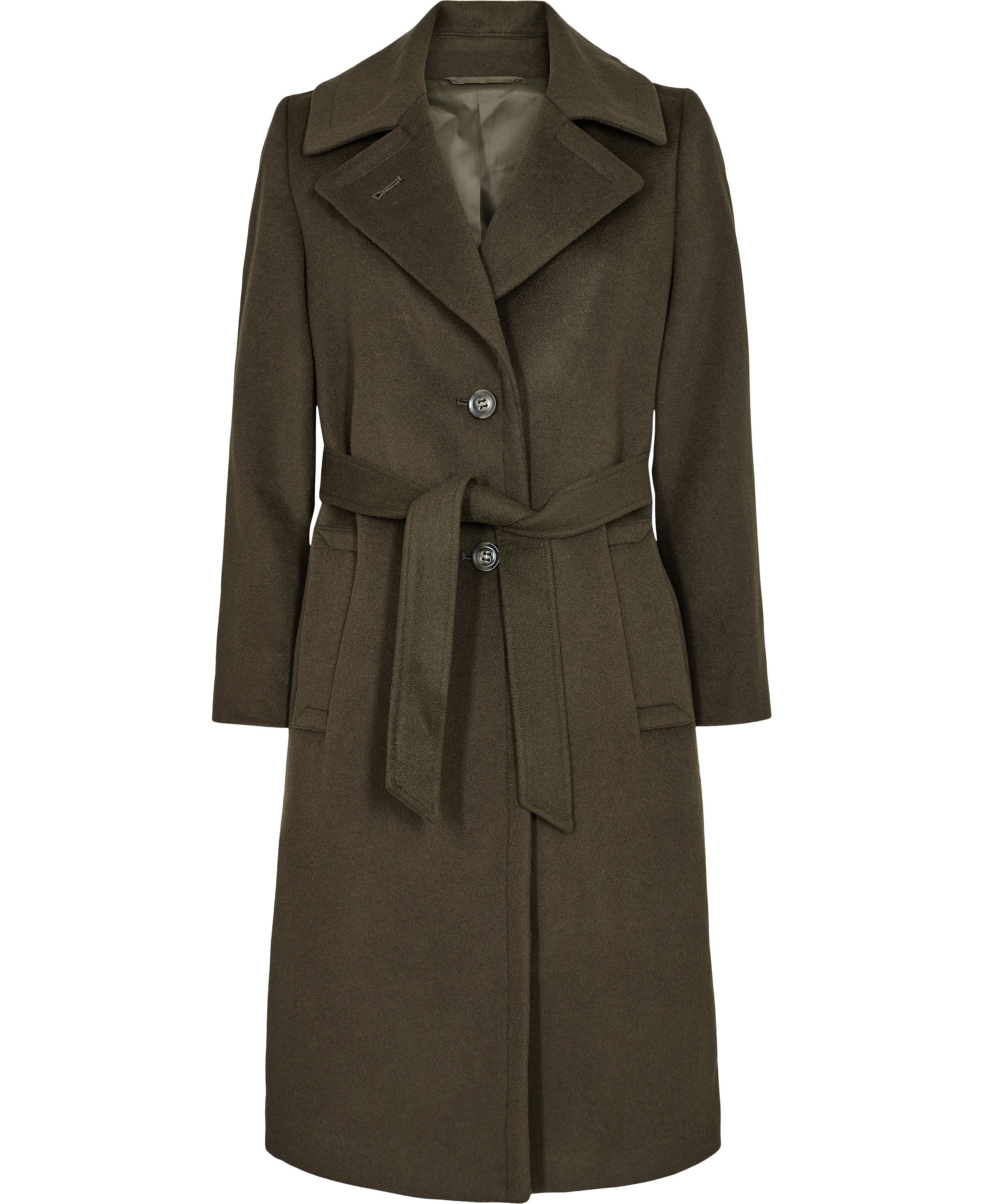 Cashmere Coat W - Clareta Belt Midi