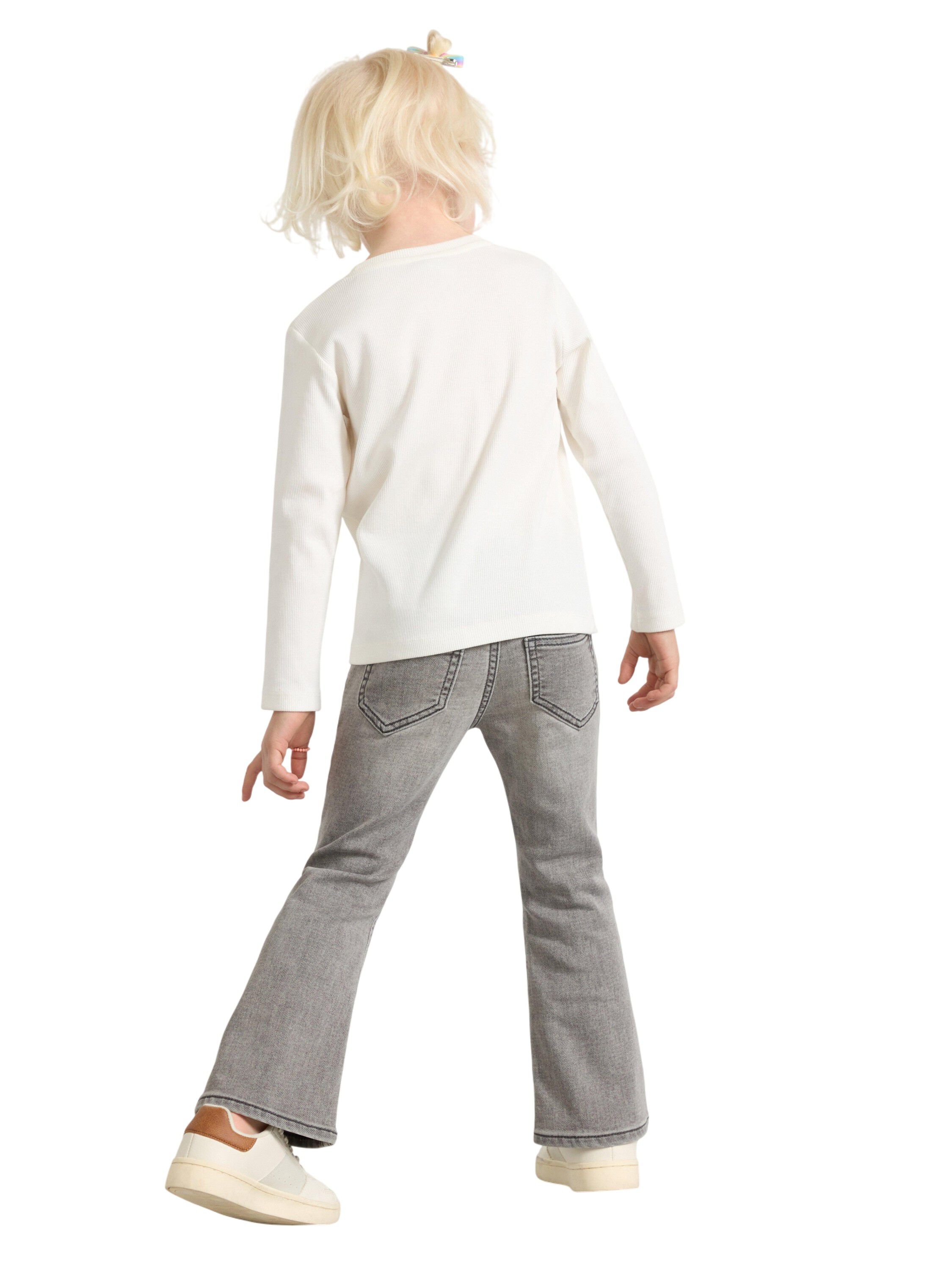 Pull-on-jeans i stretchig bomullstr