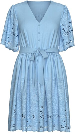 SLFDAHLIA SS SHORT BRODERI DRESS NO