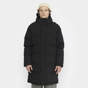 Technical raglan puffer coat with Sorona padding, made in a