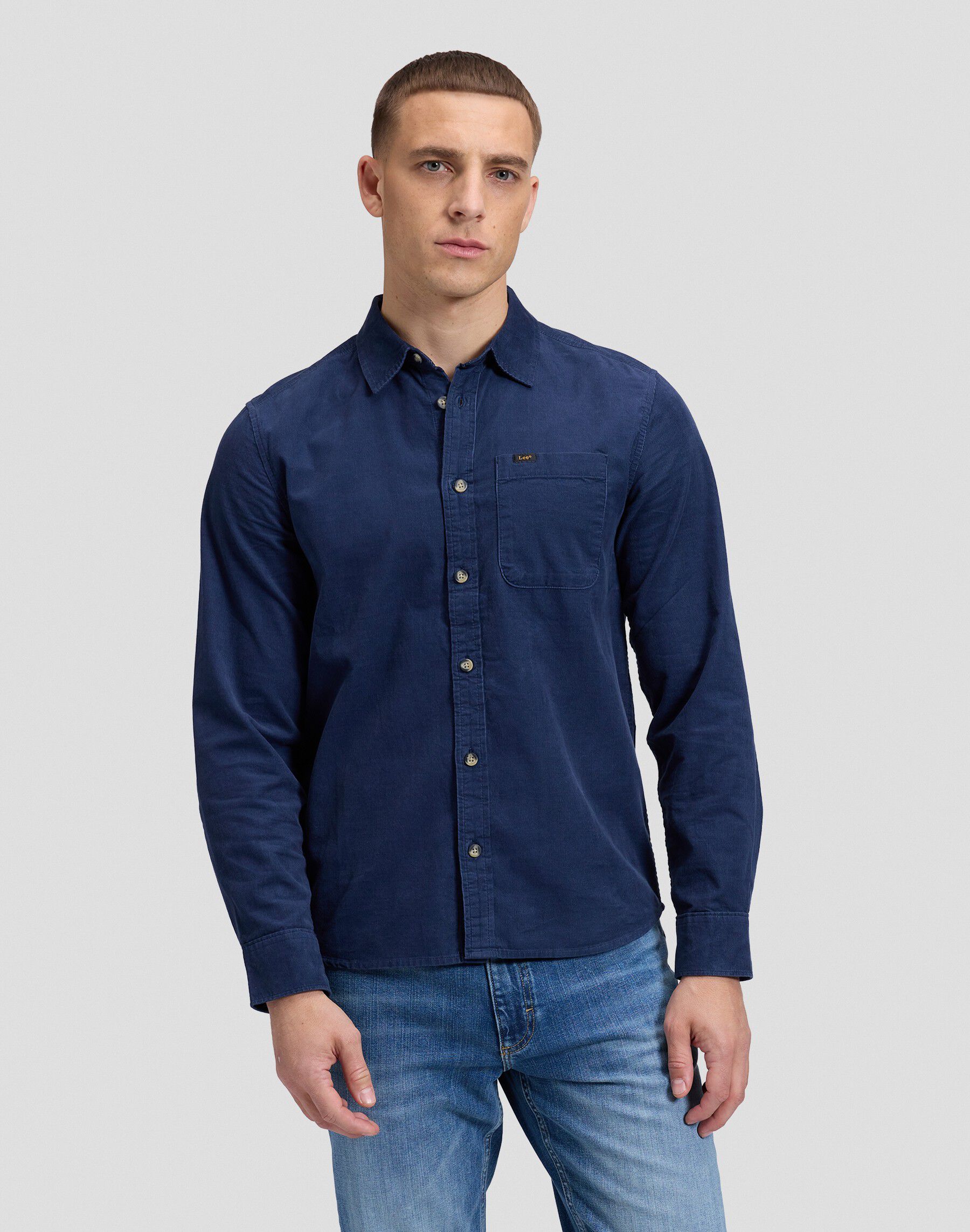 LEESURE_SHIRT DRESS_BLUES
